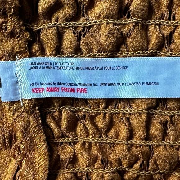 Free People Adella Women’s Cut Yellow Long Line Lace Bralette Size M - Picture 7 of 8